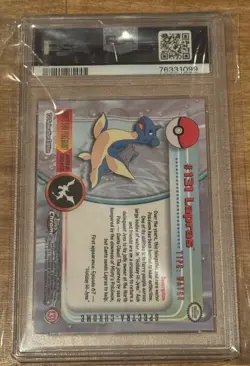 2000 Topps Chrome Pokemon #131 Lapras Spectra Chrome; PSA 7; RARE - Image 2