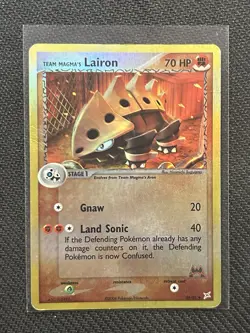 Team Magma's Lairon 36/95 - Pokemon EX Team Magma vs Team Aqua Reverse Holo - MP - Image 1