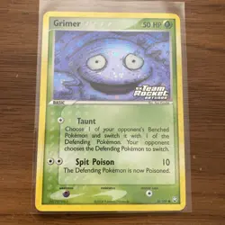 Pokemon TCG Grimer 56/109 Team Rocket Returns Reverse Holo Stamp - Image 1