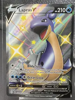 Pokemon TCG Lapras V SV110/SV122 Shiny Holo Rare Shining Fates - Image 1