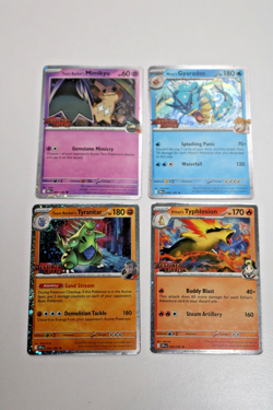Pokemon TCG Destined Rivals Build And Battle Stamped Promos Set Of 4 Mimikyu LP+ - Image 1