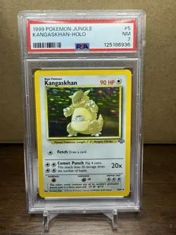 Pokemon TCG Kangaskhan Jungle 5/64 Holo Unlimited PSA 7 - Image 1