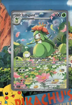 Pokemon TCG Lilligant 092/086 Sv: Black Bolt Holo NM/M - Image 1