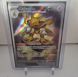 Pokemon TCG Alakazam Mega Evolution Black Star Promo MEP 009 NM - Image 1