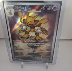 Pokemon TCG Alakazam Mega Evolution Black Star Promo MEP 009 NM - Image 4