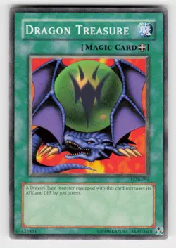 The Legend of Blue Eyes White Dragon #LOB-092 Dragon Treasure - Image 1