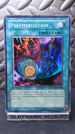 | Yugioh Polymerization DPYG-EN020 1st ED Super Rare Duelist Pack Yugi LP | - Image 1