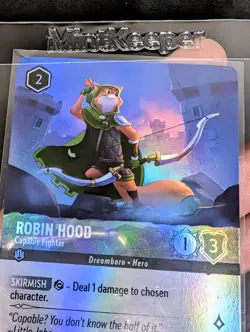 Robin Hood - Capable Fighter 220/204 Epic FOIL Rarity Disney Lorcana Fabled - Image 1