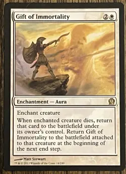 Gift of Immortality - Theros - Magic MTG - NM - Rare - Image 1