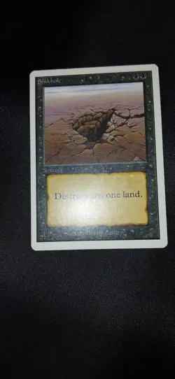 Mtg Unlimited Nm Vlp Sink Hole Vintage Magic The Gathering Card - Image 1