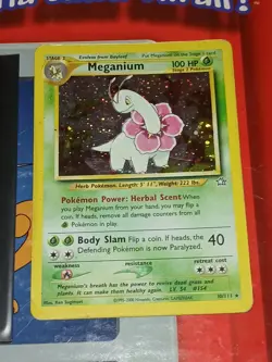Pokemon TCG Meganium Neo Genesis 10/111 Holo Unlimited Rare - Image 1