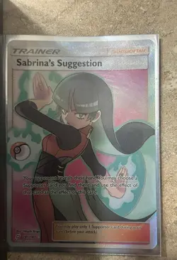 Pokemon Sabrina's Suggestion Trainer Supporter Holo 3 Cards 2019 English - Image 2