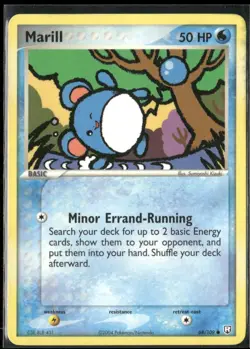 Marill 68/109 EX Team Rocket Returns Pokemon English Card (MP) - Image 1