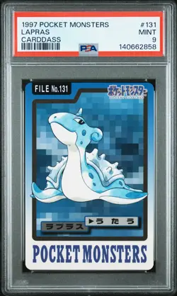 Lapras Pocket Monsters Carddass 131 NM PSA 9 - Image 1