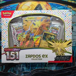 Zapdos EX 151 Collection Box - Scarlet & Violet Pokemon TCG - SEALED 82 - Image 1