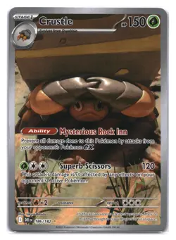 Pokemon TCG: Destined Rivals Crustle #186 DRI EN Illustration Rare IR - Image 1