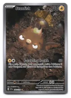Pokemon TCG: Surging Sparks Stunfisk #202 SSP EN Illustration Rare IR - Image 1