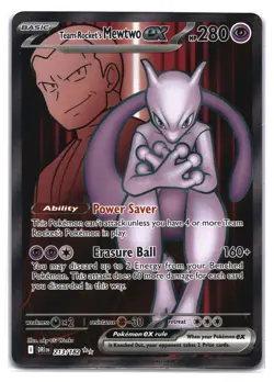Pokemon TCG: Destined Rivals Team Rocket's Mewtwo Ex#213 DRI EN Ultra Rare - Image 1