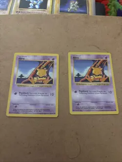Pokemon TCG Abra Shadowless Common Card 43/102 Base Set - Image 2