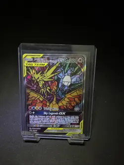 Pokemon TCG Moltres Zapdos Articuno GX SM210 Stained Glass Promos Holo - Image 1