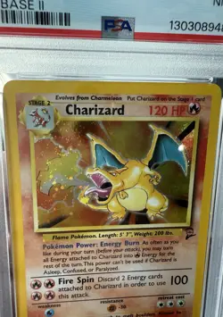 Charizard Holo #4/130 - 2000 Pokemon Game Base II - PSA 7 w/ SWIRL -Newly Graded - Image 4