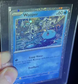 TRIPLE SWIRL 🌀 Wooper #155 Cosmos Holo Black Star Promo Pokemon Scarlet/Violet - Image 2