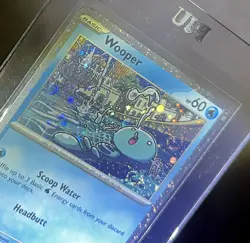 TRIPLE SWIRL 🌀 Wooper #155 Cosmos Holo Black Star Promo Pokemon Scarlet/Violet - Image 5