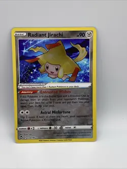Pokemon TCG Radiant Jirachi Silver Tempest 120/195 Holo Radiant Rare - Image 1