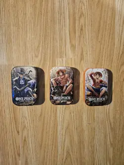 One Piece TCG - All 3 Tins - Vol.2 (OP13) - New and Sealed with Promos. - Image 1