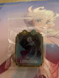 DISNEY LORCANA, ELSA, CAPTAIN HOOK AND AMYTHEST PINS. BRAND NEW IN BAG. - Image 2