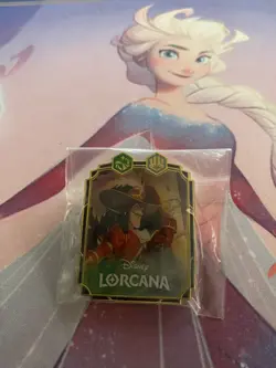 DISNEY LORCANA, ELSA, CAPTAIN HOOK AND AMYTHEST PINS. BRAND NEW IN BAG. - Image 4