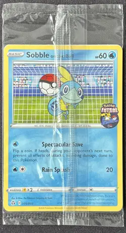 Sobble On the Ball 005/005 Futsal Promo Pokemon Card Sealed - Image 1