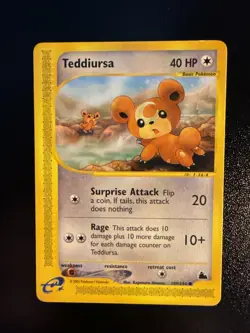 Pokemon Card : Teddiursa 109/144 ( Skyridge Set) (LP) - Image 1