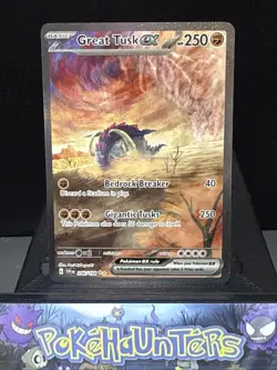 Pokemon Card Great Tusk EX 246/198 SIR Scarlet & Violet Base Near Mint - Image 1