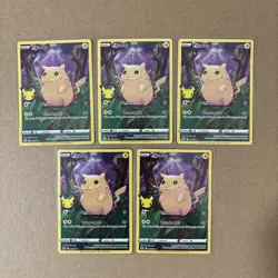Pokemon Pikachu TCG Celebrations Card 005/025 5 Card Lot - Image 1
