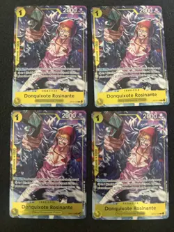 Donquixote Rosinante OP12-108 Illustration Box Vol. 6 Promo 4 Card Play Set Lot - Image 1
