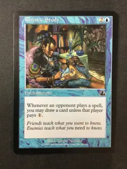 MTG Prophecy #45 Rhystic Study NM - Image 1