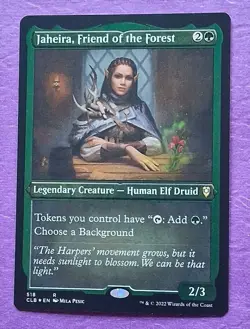 MTG Jaheira, Friend of the Forest (Foil Etched) Commander Legends NM Rare - Image 1