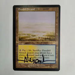 MTG Flooded Strand Onslaught - Signed by Artist Rob Alexander - Image 1