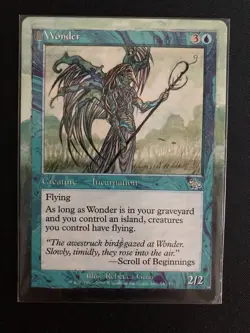 Wonder (Judgment) ALTERED in floating border style, hand painted! - Image 1