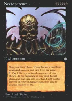 1x Necropotence Light Play, English Ice Age MTG Magic - Image 1