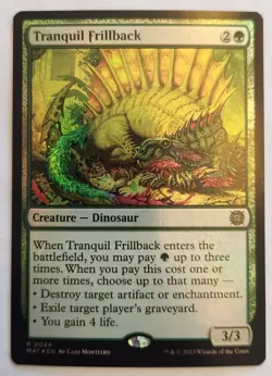Tranquil Frillback MAT #24 Rare Foil NM+ - Image 1