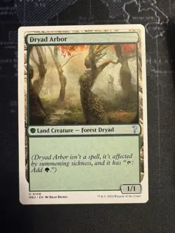 Dryad Arbor NM White Border MTG Mystery Booster MB2 Unplayed Magic The Gathering - Image 1
