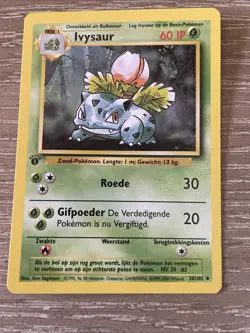 Ivysaur 30/102 1st Edition Base Set NM DUTCH Pokemon Free Ship - Image 1