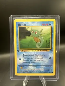 Horsea 1st Edition - 49/62 - Common Card - Fossil Set 1999 WOTC Pokemon - Image 1