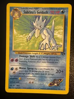 Sabrina's Golduck 30/132 Gym Challenge Rare Pokemon LP - Image 1