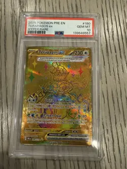 PSA 10 GEM MINT - Terapagos Ex #180 [HR] Pokemon TCG Prismatic Evolutions - Image 1