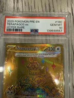 PSA 10 GEM MINT - Terapagos Ex #180 [HR] Pokemon TCG Prismatic Evolutions - Image 2