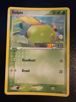 Pokemon STAMPED Gulpin 51/106 EX Emerald Holo NM/LP - Image 1