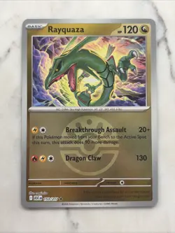 Rayquaza 153/217 Pokemon Mega Evolution Ascended Heroes Reverse Holo Friend Ball - Image 1
